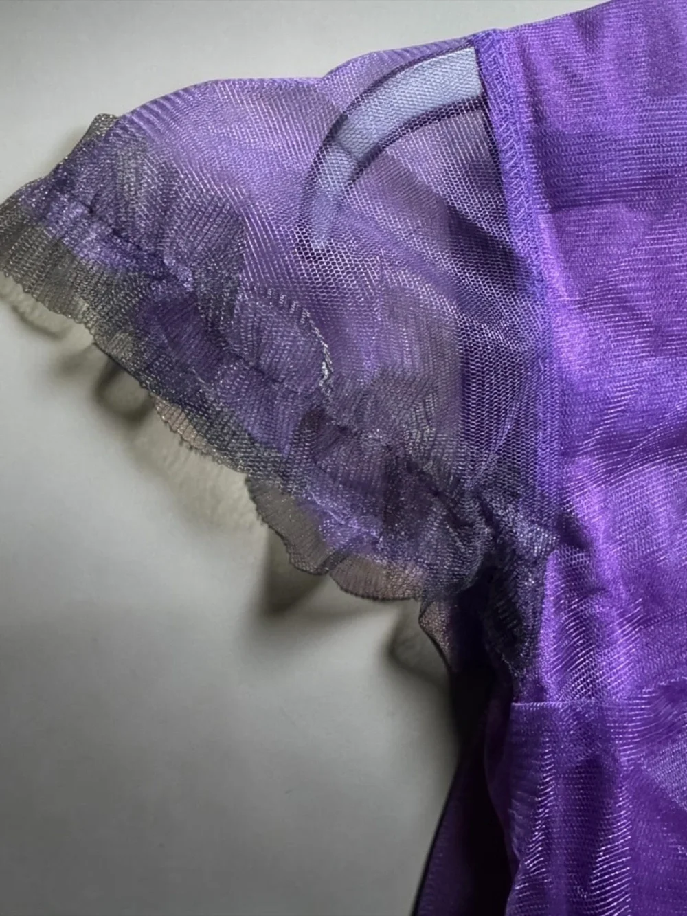 Girls Bat Princess Halloween Costume Purple Dress Kids Size Large Spooky Tutu
